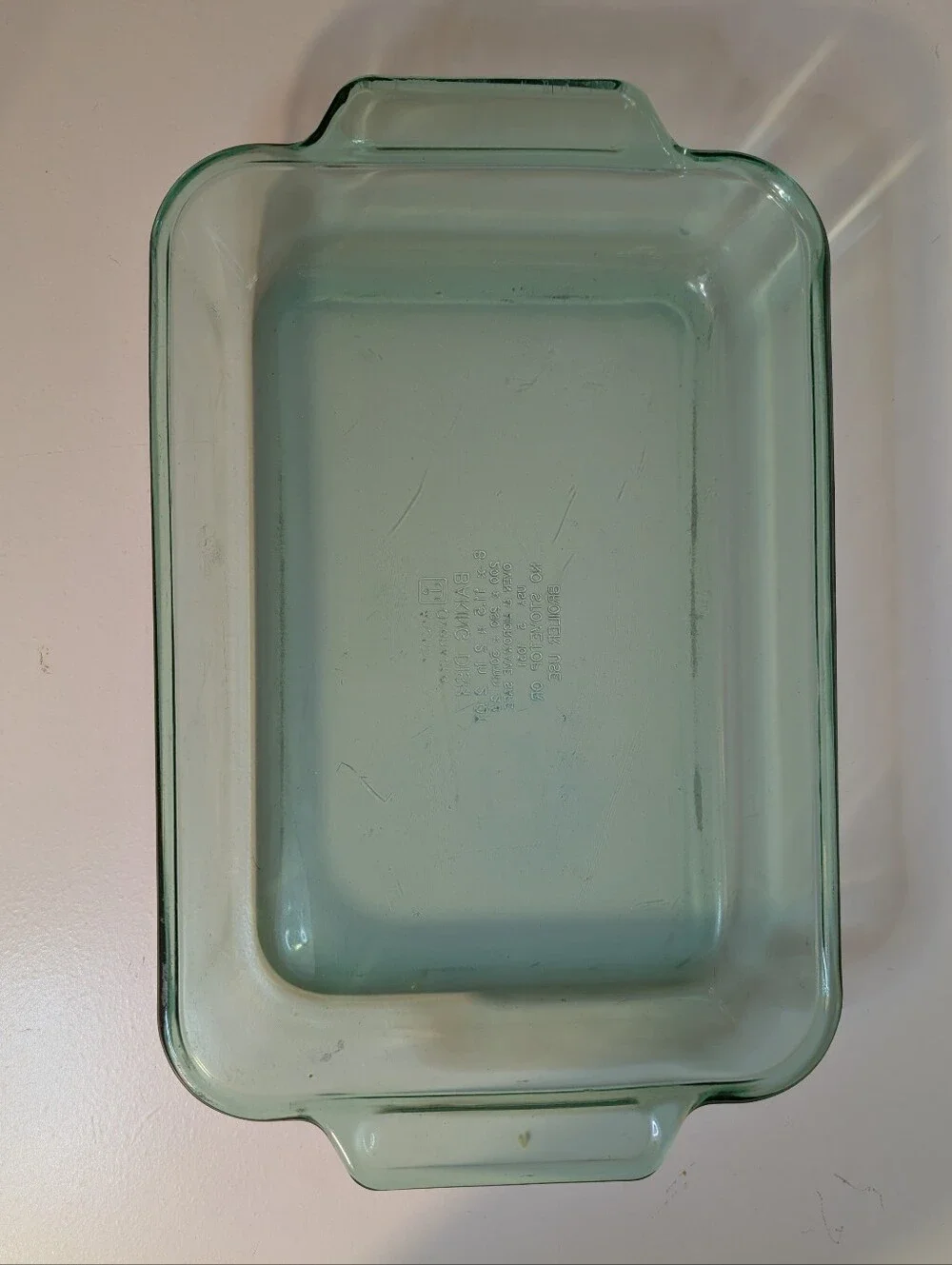Anchor Hocking Green Glass Baking Dish - Clear Tempered Glass Loaf Pan